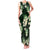 Green Tropical Hawaii Family Matching Tank Maxi Dress and Hawaiian Shirt Seamless Monstera Plumeria Hawaiian Pattern - Polynesian Pride