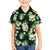 Green Tropical Hawaii Kid Hawaiian Shirt Seamless Monstera Plumeria Hawaiian Pattern - Polynesian Pride