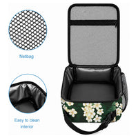 Green Tropical Hawaii Lunch Bag Seamless Monstera Plumeria Hawaiian Pattern LT14 - Polynesian Pride