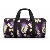 Purple Tropical Hawaii Duffle Bag Seamless Monstera Plumeria Hawaiian Pattern LT14 One size Purple - Polynesian Pride