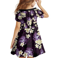 Purple Tropical Hawaii Family Matching Mermaid Dress and Hawaiian Shirt Seamless Monstera Plumeria Hawaiian Pattern - Polynesian Pride