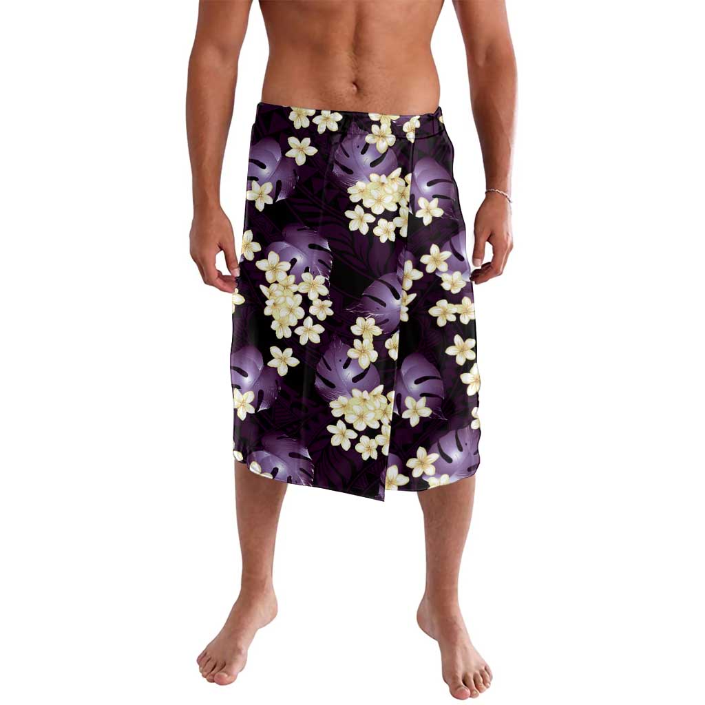 Purple Tropical Hawaii Lavalava Seamless Monstera Plumeria Hawaiian Pattern - Polynesian Pride