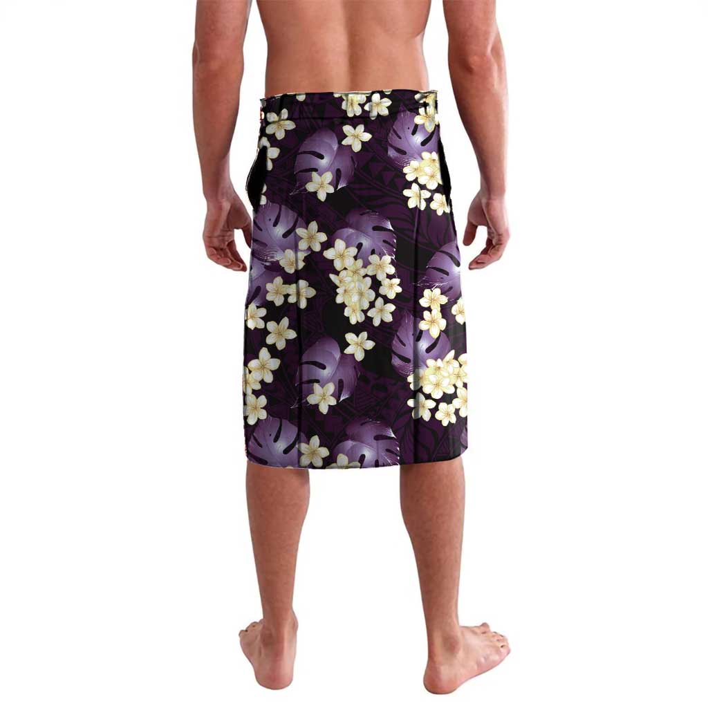 Purple Tropical Hawaii Lavalava Seamless Monstera Plumeria Hawaiian Pattern - Polynesian Pride