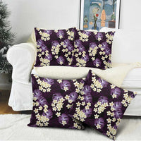 Purple Tropical Hawaii Pillow Cover Seamless Monstera Plumeria Hawaiian Pattern - Polynesian Pride