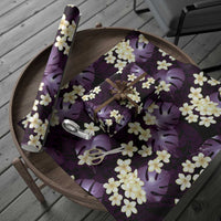 Purple Tropical Hawaii Wrapping Paper Seamless Monstera Plumeria Hawaiian Pattern LT14 - Polynesian Pride