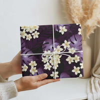 Purple Tropical Hawaii Wrapping Paper Seamless Monstera Plumeria Hawaiian Pattern LT14 - Polynesian Pride