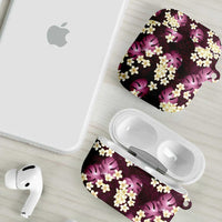 Pink Tropical Hawaii AirPods Case Seamless Monstera Plumeria Hawaiian Pattern LT14 - Polynesian Pride