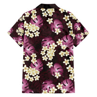 Pink Tropical Hawaii Hawaiian Shirt Seamless Monstera Plumeria Hawaiian Pattern - Polynesian Pride