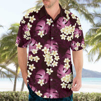 Pink Tropical Hawaii Hawaiian Shirt Seamless Monstera Plumeria Hawaiian Pattern - Polynesian Pride