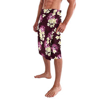 Pink Tropical Hawaii Lavalava Seamless Monstera Plumeria Hawaiian Pattern - Polynesian Pride