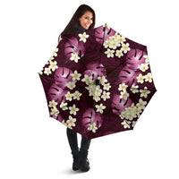 Pink Tropical Hawaii Umbrella Seamless Monstera Plumeria Hawaiian Pattern - Polynesian Pride