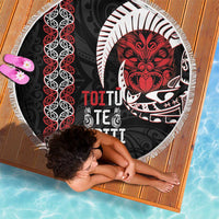 Aotearoa Toitu Te Tiriti Beach Blanket Honour The Treaty Maori Haka LT14 - Polynesian Pride