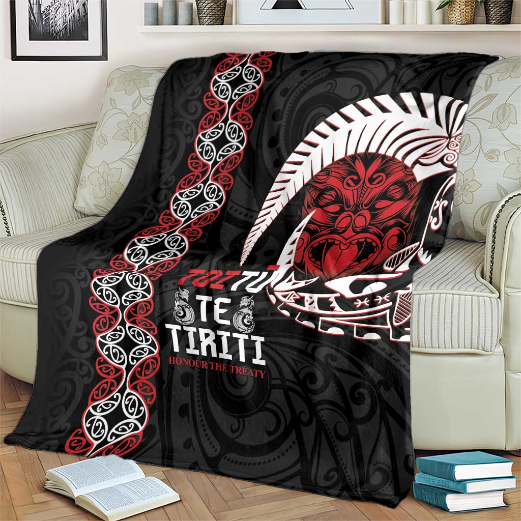 Aotearoa Toitu Te Tiriti Blanket Honour The Treaty Maori Haka LT14 - Polynesian Pride
