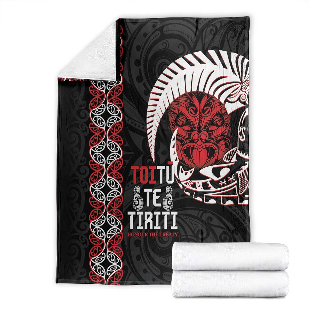 Aotearoa Toitu Te Tiriti Blanket Honour The Treaty Maori Haka LT14 - Polynesian Pride