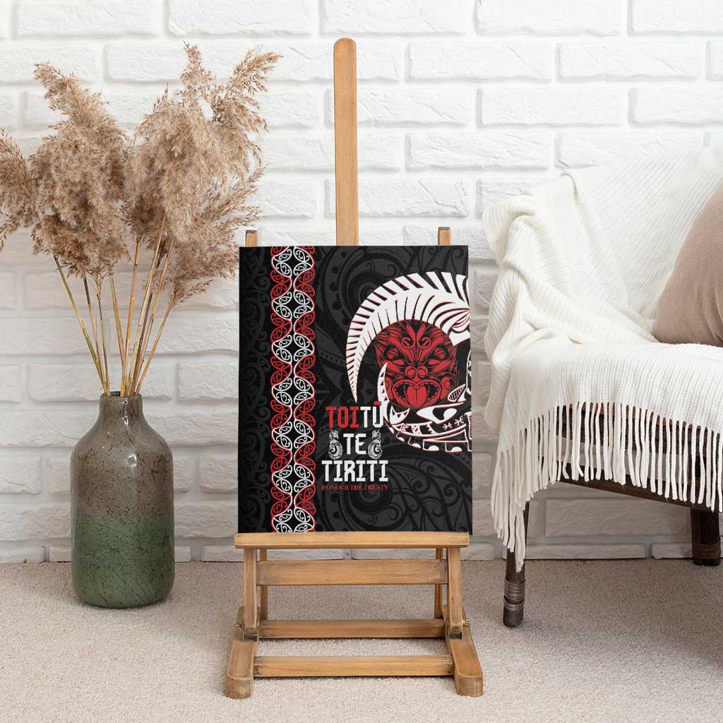 Aotearoa Toitu Te Tiriti Canvas Wall Art Honour The Treaty Maori Haka LT14 - Polynesian Pride