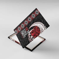 Aotearoa Toitu Te Tiriti Canvas Wall Art Honour The Treaty Maori Haka LT14 With Frame Black - Polynesian Pride