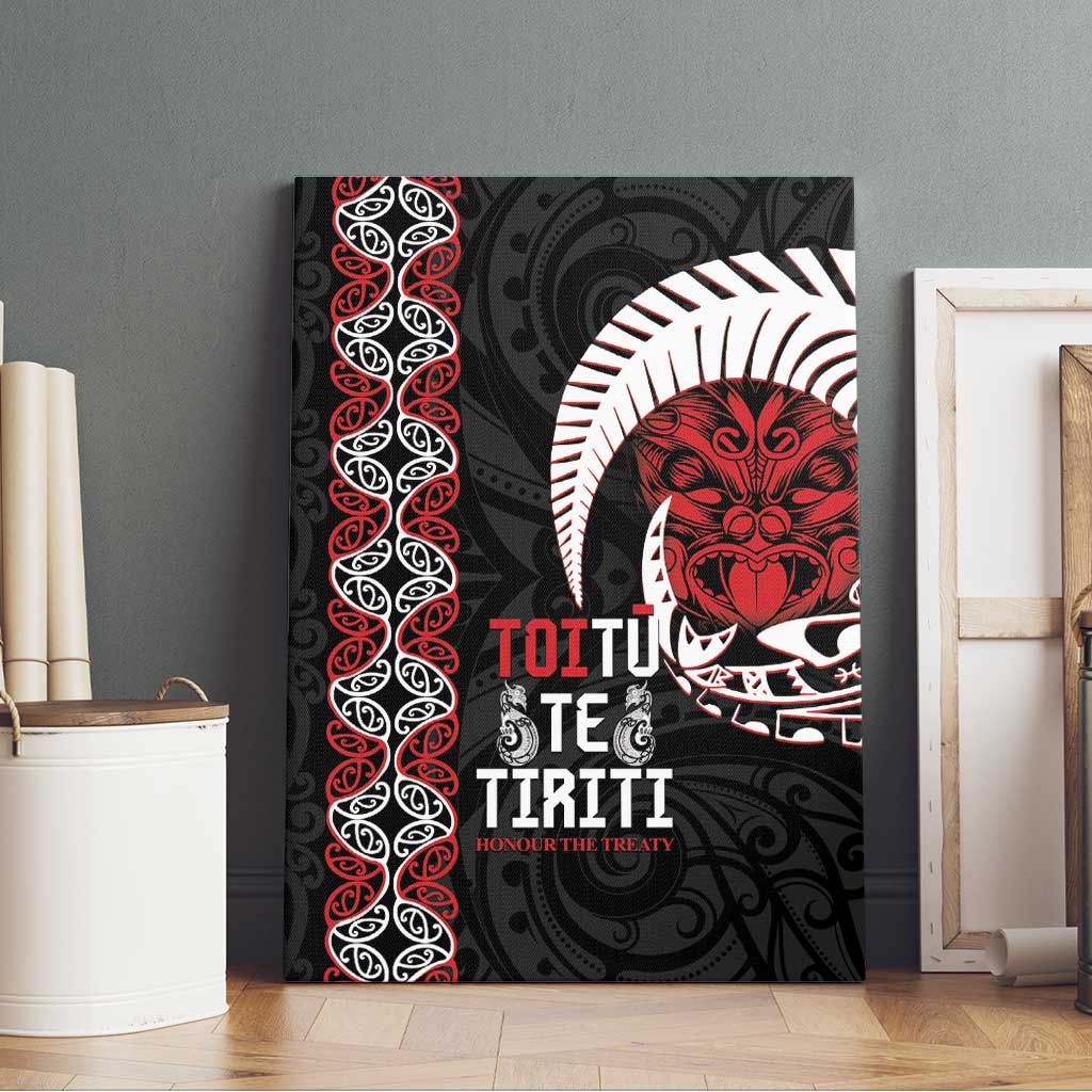 Aotearoa Toitu Te Tiriti Canvas Wall Art Honour The Treaty Maori Haka LT14 - Polynesian Pride