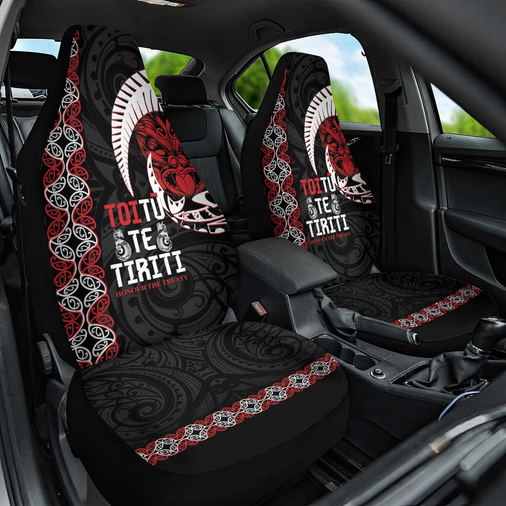 Aotearoa Toitu Te Tiriti Car Seat Cover Honour The Treaty Maori Haka