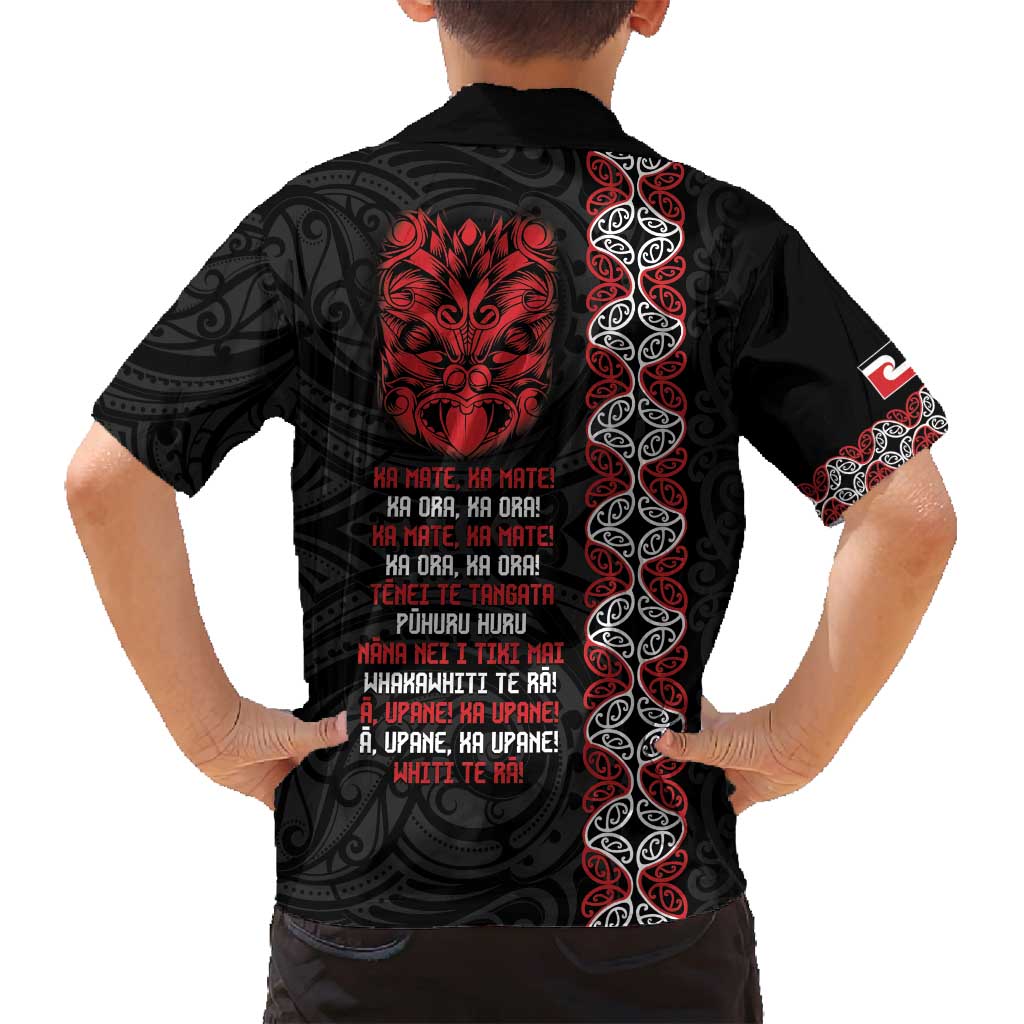 Aotearoa Toitu Te Tiriti Family Matching Off Shoulder Short Dress and Hawaiian Shirt Honour The Treaty Maori Haka