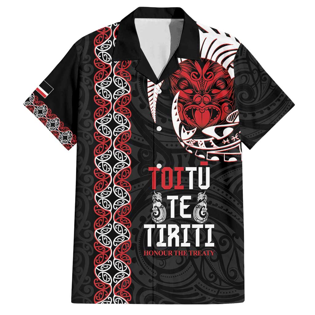 Aotearoa Toitu Te Tiriti Family Matching Puletasi and Hawaiian Shirt Honour The Treaty Maori Haka