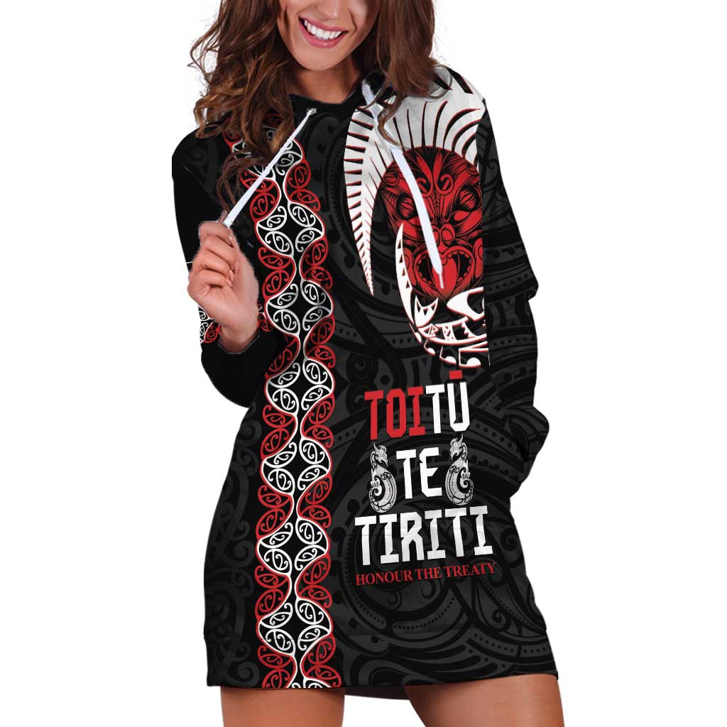 Aotearoa Toitu Te Tiriti Hoodie Dress Honour The Treaty Maori Haka