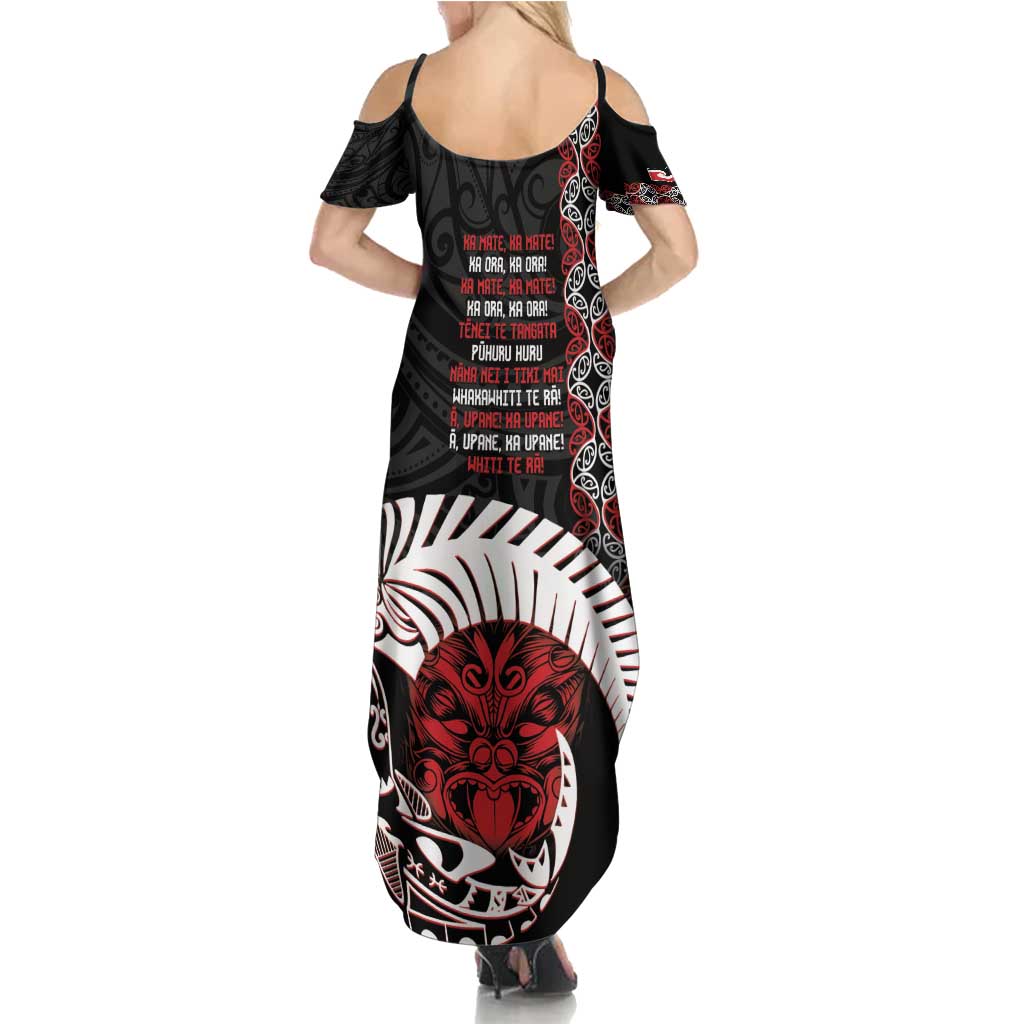 Aotearoa Toitu Te Tiriti Summer Maxi Dress Honour The Treaty Maori Haka LT14 - Polynesian Pride