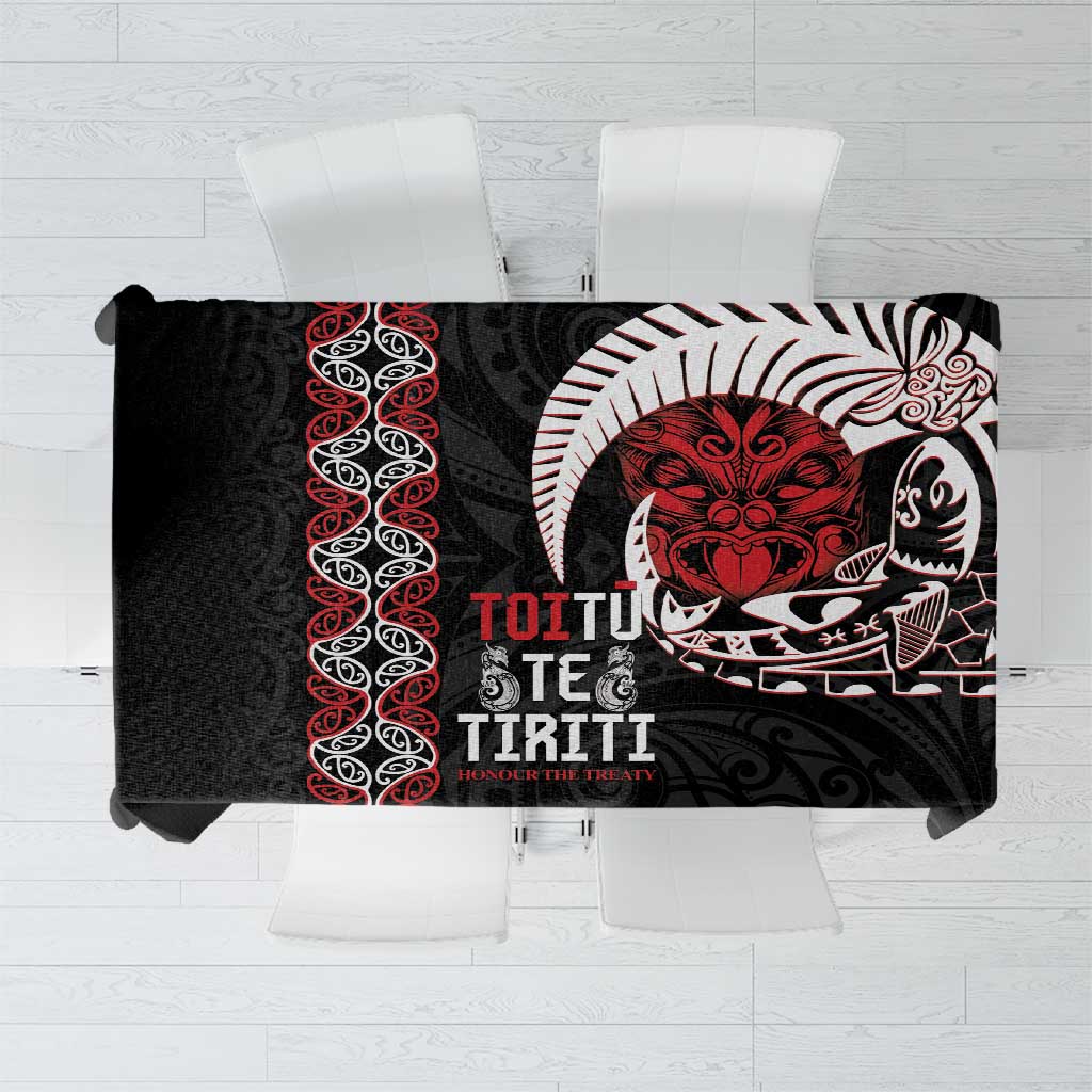 Aotearoa Toitu Te Tiriti Tablecloth Honour The Treaty Maori Haka