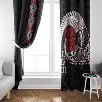 Aotearoa Toitu Te Tiriti Window Curtain Honour The Treaty Maori Haka LT14 - Polynesian Pride