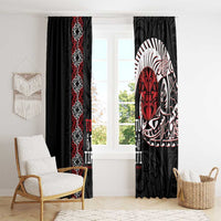 Aotearoa Toitu Te Tiriti Window Curtain Honour The Treaty Maori Haka LT14 - Polynesian Pride