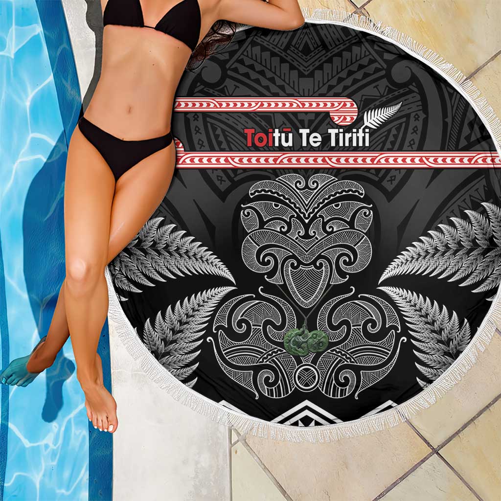 Aotearoa Toitu Te Tiriti Beach Blanket Stand Together! Stand Stronger! - NZ Tiki LT14 - Polynesian Pride