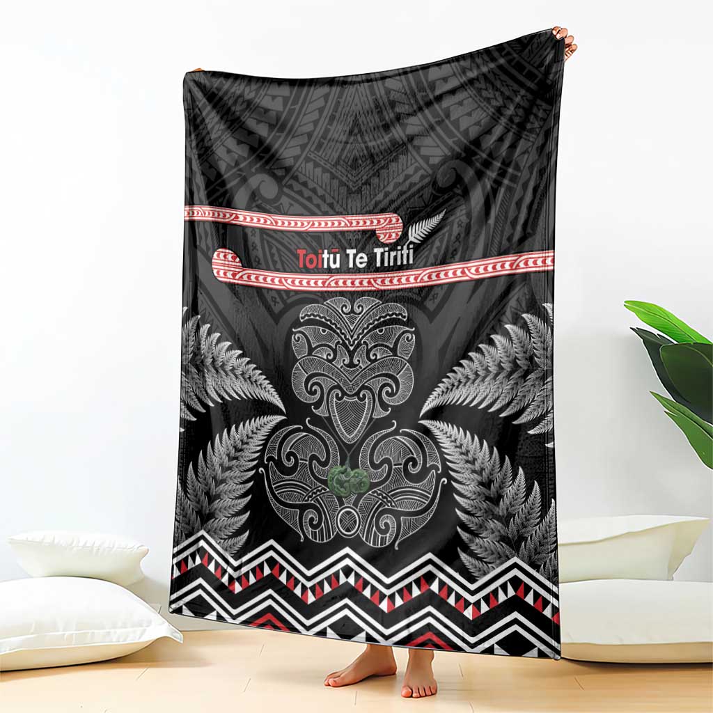 Aotearoa Toitu Te Tiriti Blanket Stand Together! Stand Stronger! - NZ Tiki LT14 - Polynesian Pride