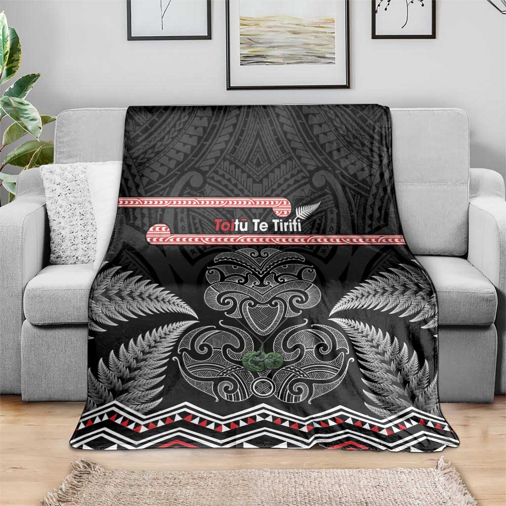 Aotearoa Toitu Te Tiriti Blanket Stand Together! Stand Stronger! - NZ Tiki LT14 - Polynesian Pride