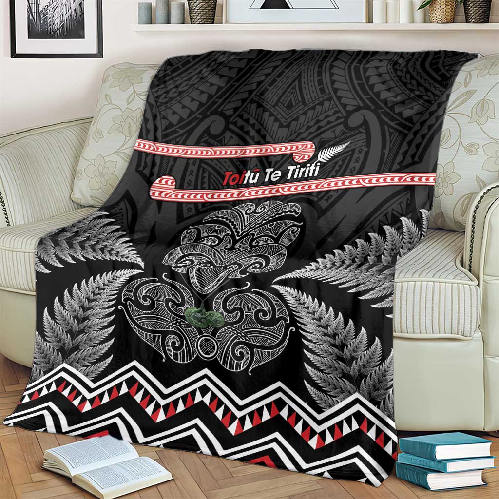 Aotearoa Toitu Te Tiriti Blanket Stand Together! Stand Stronger! - NZ Tiki LT14 - Polynesian Pride