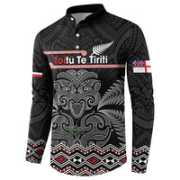 Aotearoa Toitu Te Tiriti Button Sweatshirt Stand Together! Stand Stronger! - NZ Tiki LT14 - Polynesian Pride