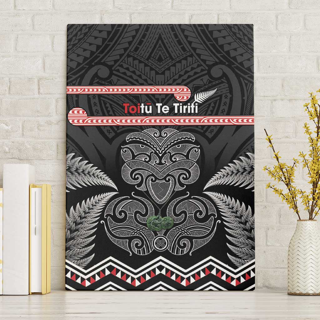 Aotearoa Toitu Te Tiriti Canvas Wall Art Stand Together! Stand Stronger! - NZ Tiki