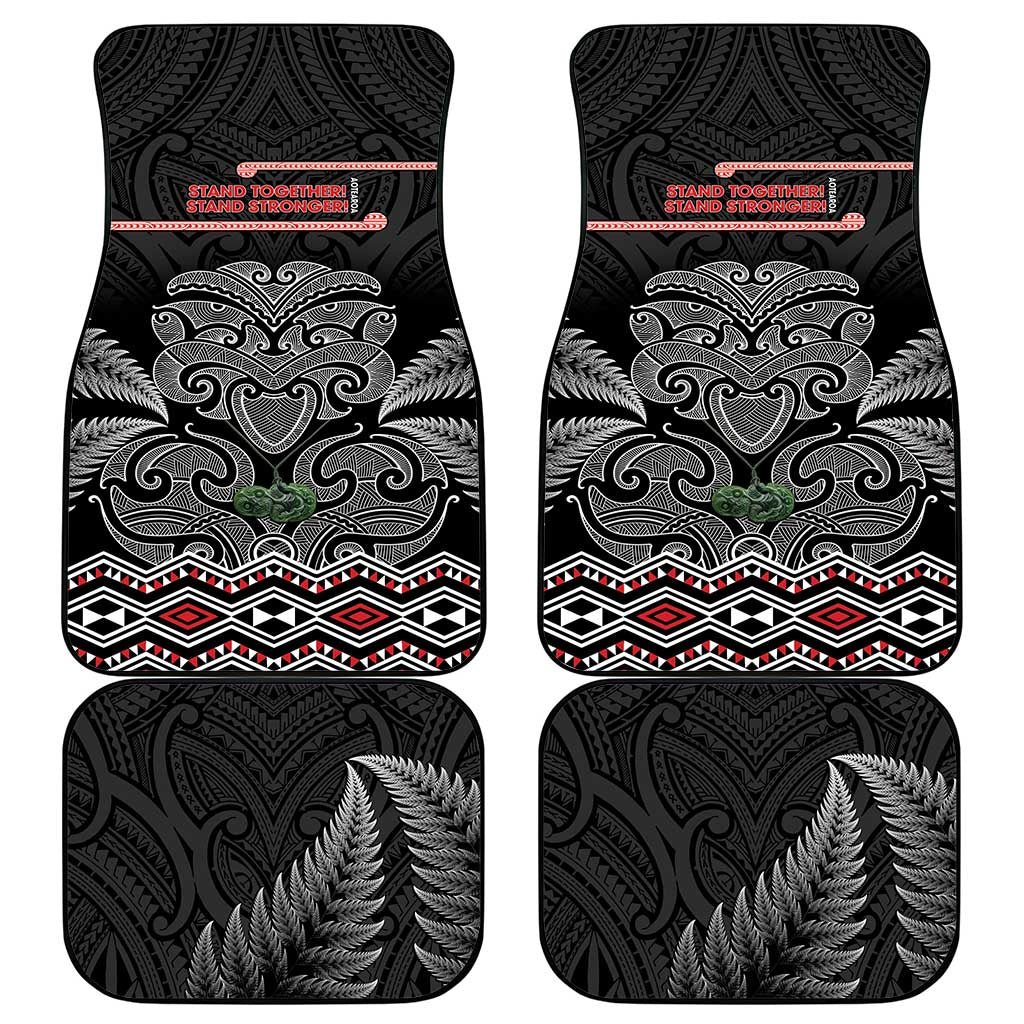 Aotearoa Toitu Te Tiriti Car Mats Stand Together! Stand Stronger! - NZ Tiki LT14 - Polynesian Pride