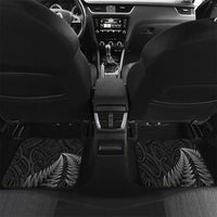Aotearoa Toitu Te Tiriti Car Mats Stand Together! Stand Stronger! - NZ Tiki LT14 Set 2pcs - Back Black - Polynesian Pride