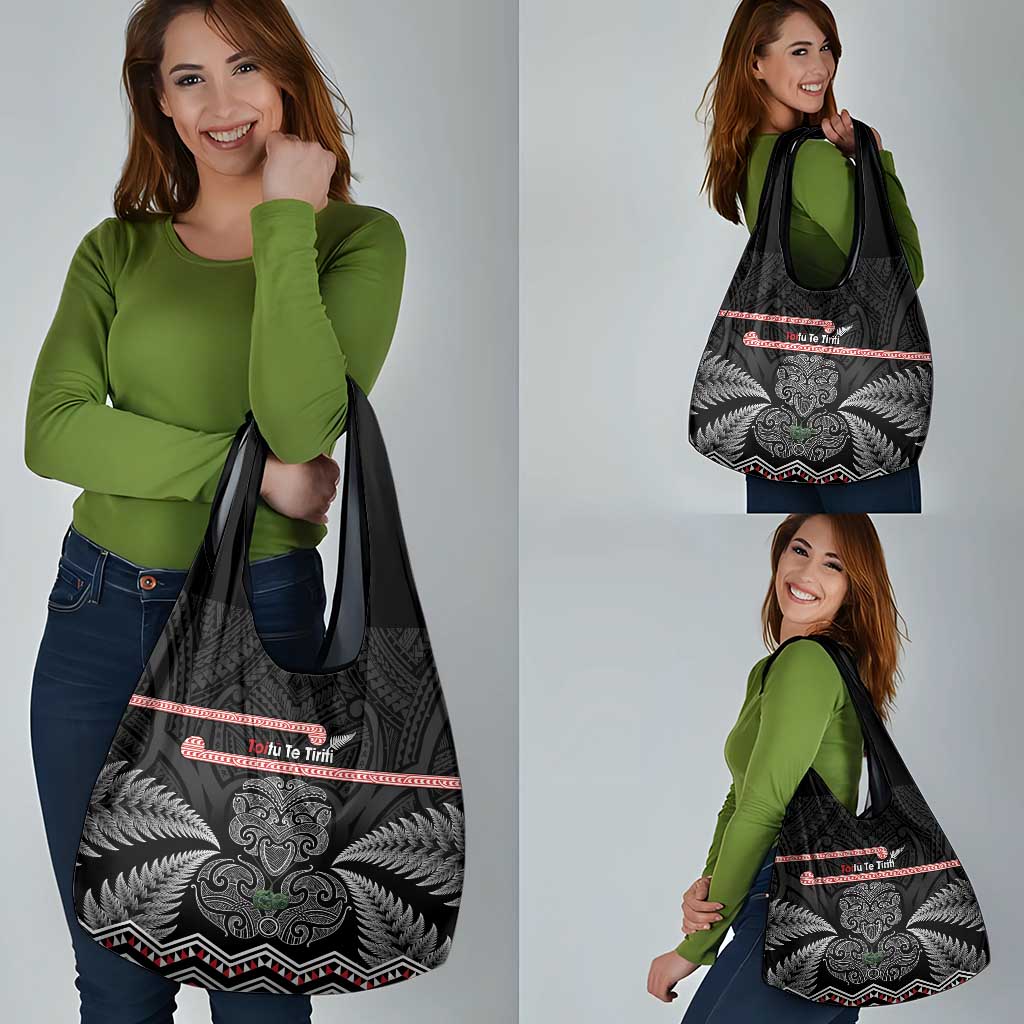 Aotearoa Toitu Te Tiriti Grocery Bag Stand Together! Stand Stronger! - NZ Tiki LT14 - Polynesian Pride