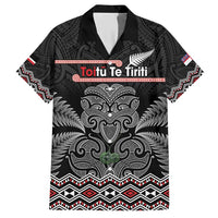 Aotearoa Toitu Te Tiriti Hawaiian Shirt Stand Together! Stand Stronger! - NZ Tiki LT14 Black - Polynesian Pride