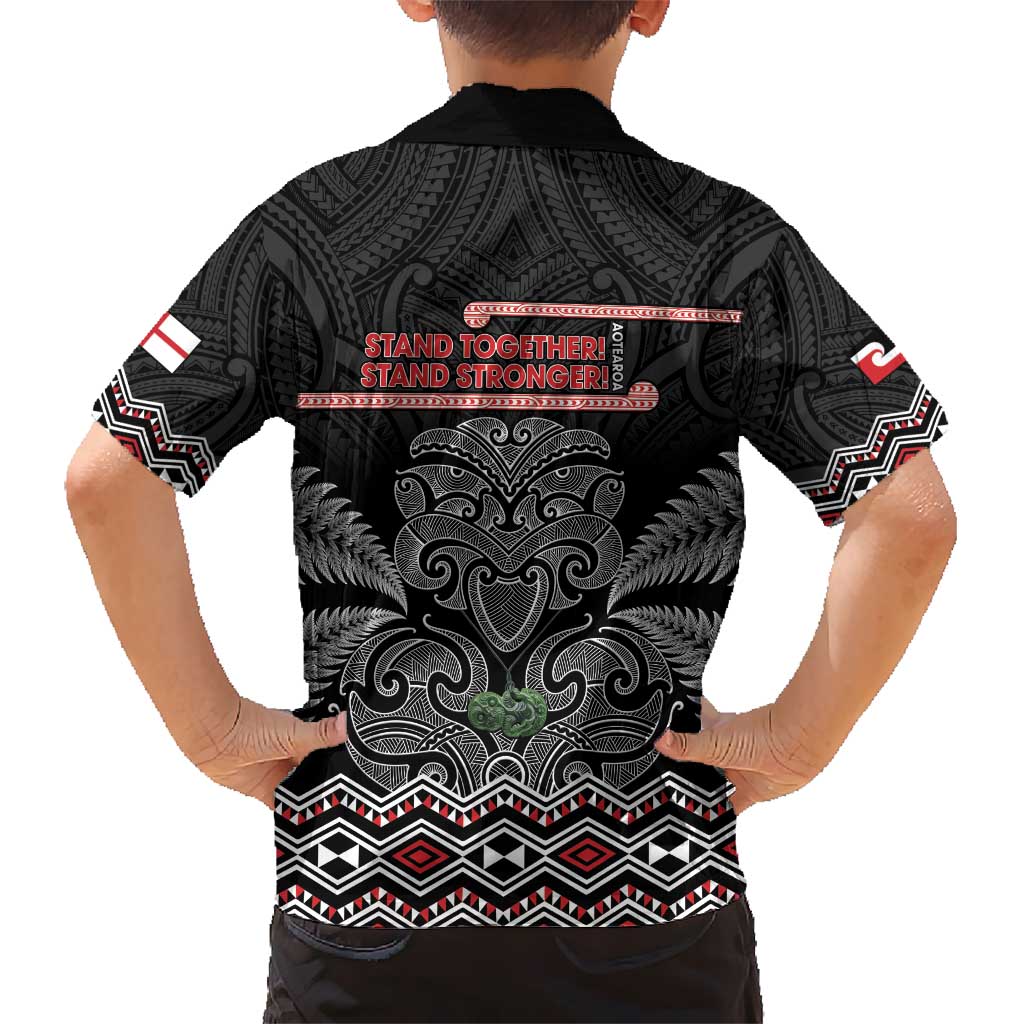 Aotearoa Toitu Te Tiriti Hawaiian Shirt Stand Together! Stand Stronger! - NZ Tiki LT14 - Polynesian Pride