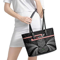 Aotearoa Toitu Te Tiriti Leather Tote Bag Stand Together! Stand Stronger! - NZ Tiki LT14 - Polynesian Pride