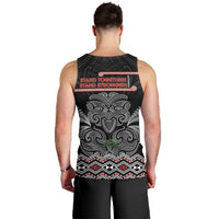 Aotearoa Toitu Te Tiriti Men Tank Top Stand Together! Stand Stronger! - NZ Tiki LT14 - Polynesian Pride