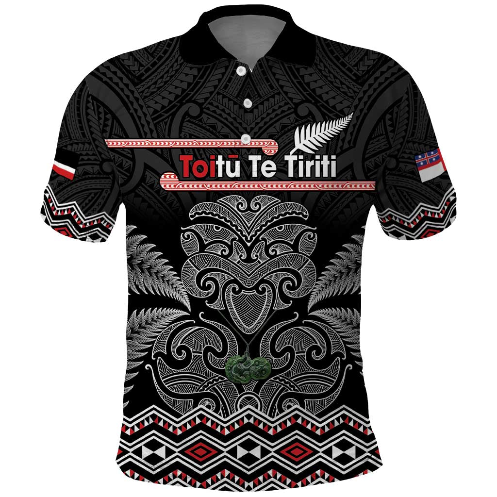 Aotearoa Toitu Te Tiriti Polo Shirt Stand Together! Stand Stronger! - NZ Tiki