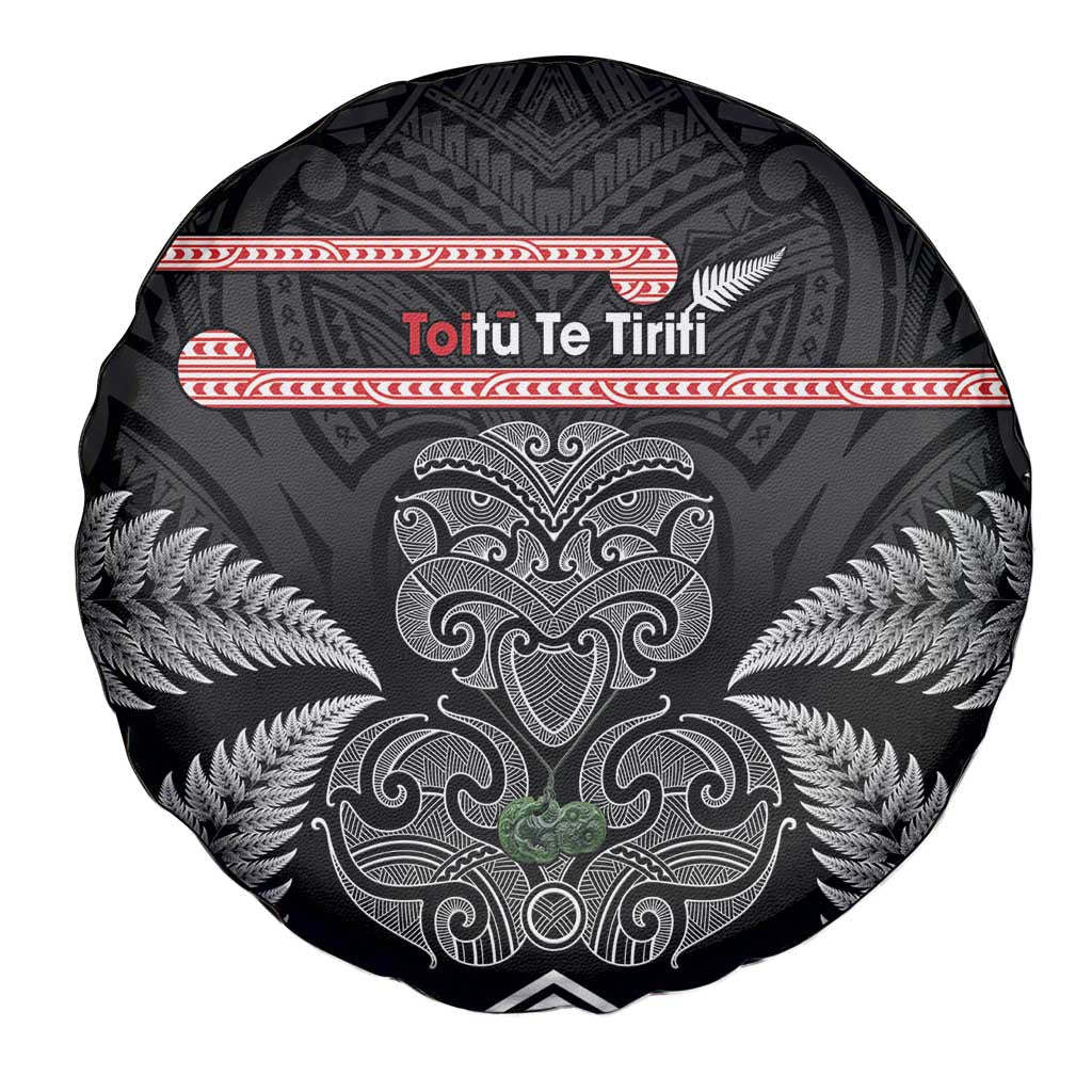 Aotearoa Toitu Te Tiriti Spare Tire Cover Stand Together! Stand Stronger! - NZ Tiki LT14 - Polynesian Pride