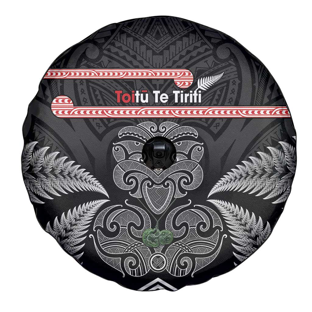Aotearoa Toitu Te Tiriti Spare Tire Cover Stand Together! Stand Stronger! - NZ Tiki LT14 - Polynesian Pride