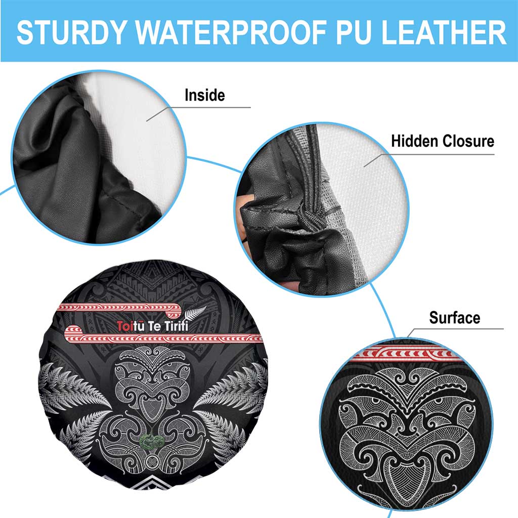 Aotearoa Toitu Te Tiriti Spare Tire Cover Stand Together! Stand Stronger! - NZ Tiki LT14 - Polynesian Pride