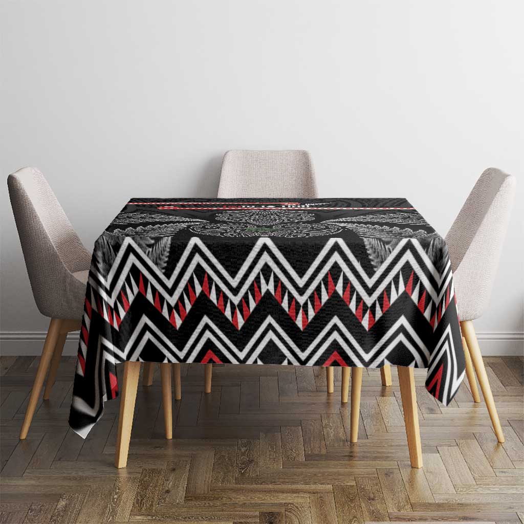 Aotearoa Toitu Te Tiriti Tablecloth Stand Together! Stand Stronger! - NZ Tiki LT14 - Polynesian Pride