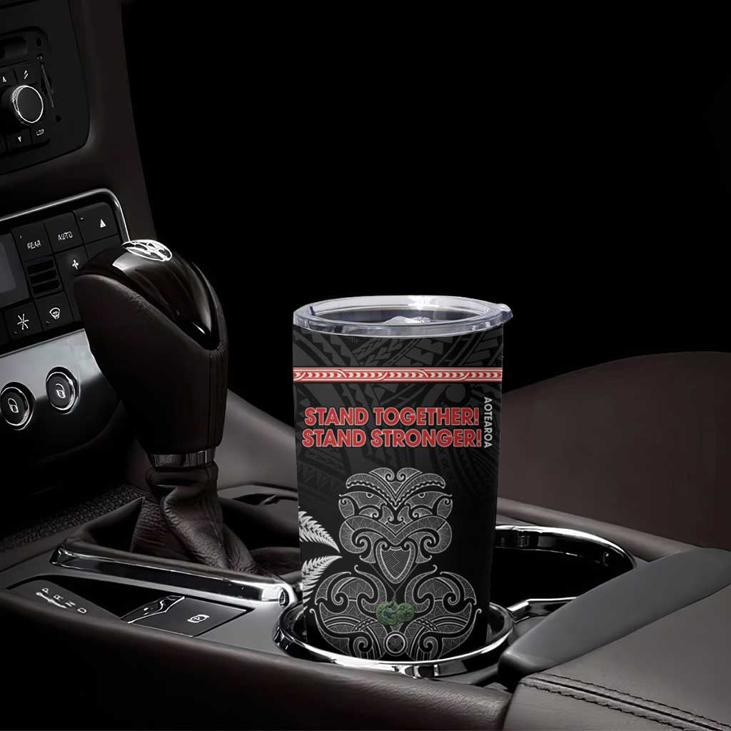 Aotearoa Toitu Te Tiriti Tumbler Cup Stand Together! Stand Stronger! - NZ Tiki LT14 - Polynesian Pride