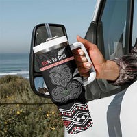 Aotearoa Toitu Te Tiriti Tumbler With Handle Stand Together! Stand Stronger! - NZ Tiki LT14 - Polynesian Pride