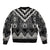 Black Taniko Aotearoa Bomber Jacket Niho Taniwha Mix Poutama